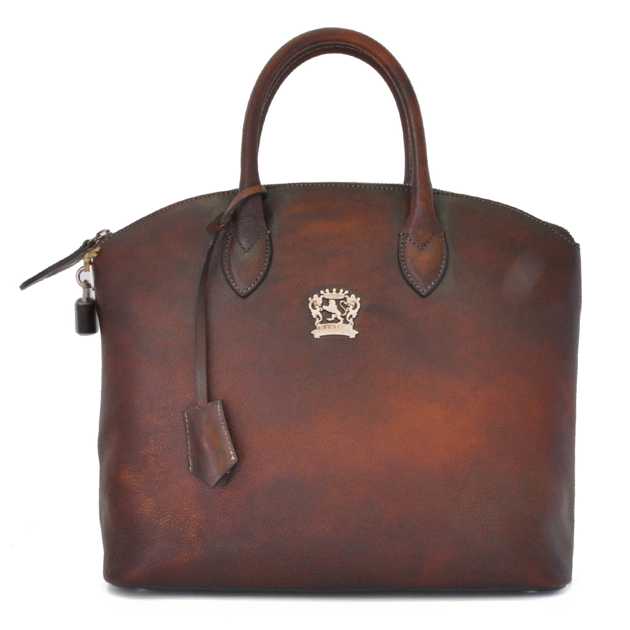 Pratesi Versilia genuine Italian Handbag in genuine leather - genuine Italian Coffee - LQE