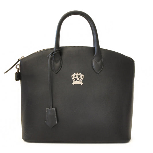 Pratesi Versilia genuine Italian Handbag in genuine leather - genuine Italian Black - LQE