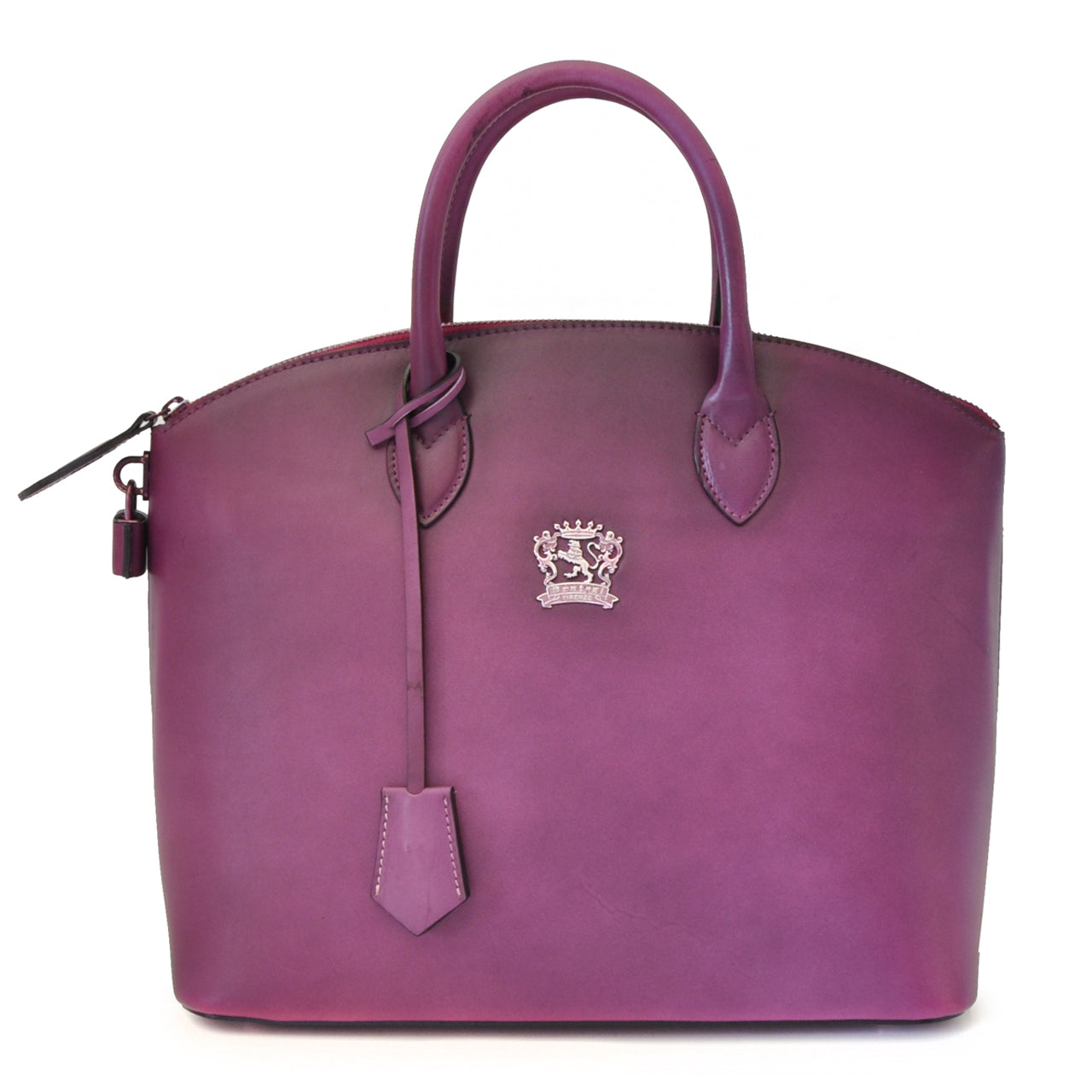 Pratesi Versilia genuine Italian Handbag in genuine leather - genuine Italian Violet - LQE