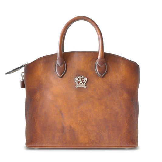 Pratesi Versilia genuine Italian Handbag in genuine leather - genuine Italian Brown - LQE