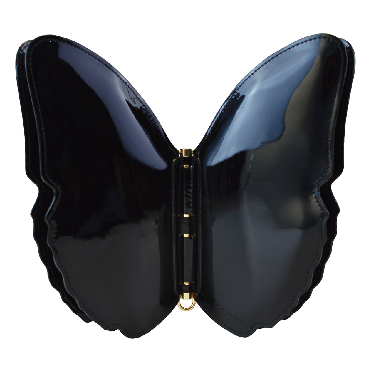 Pratesi Farfalla Backpack V383/CH in Genuine Italian Patent Fusion Leather - Orange