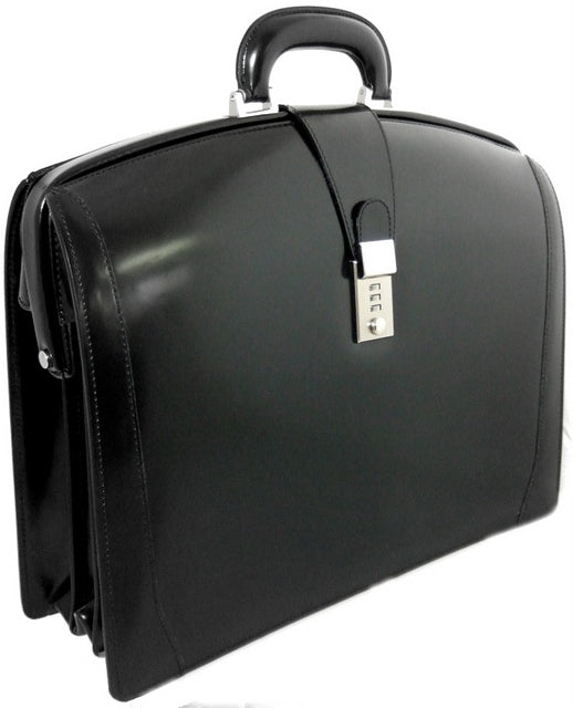 Pratesi Brunelleschi Briefcase in genuine leather - Radica Black