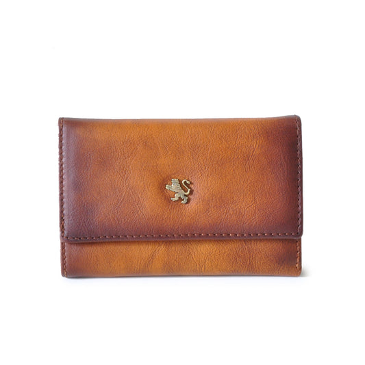 Pratesi Museo San Marco Women's Leather Wallet - Vegetable-Dyed Italian Leather - Brown