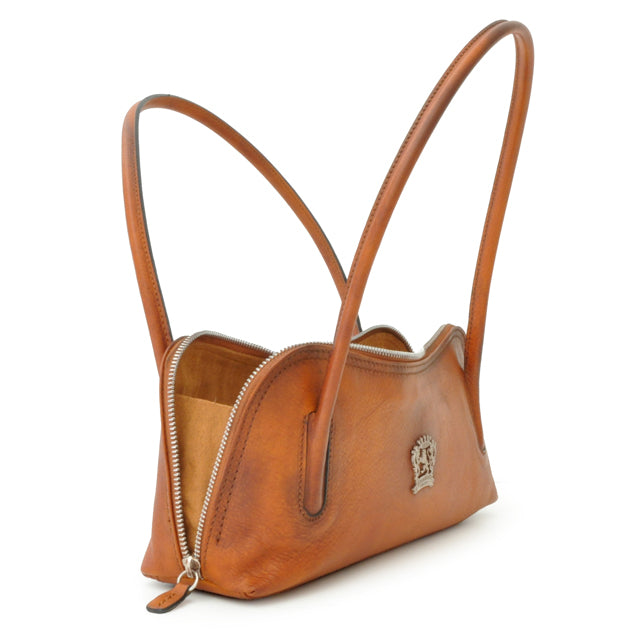Pratesi Sansepolcro Shoulder Bag in Vegetable-Dyed Leather