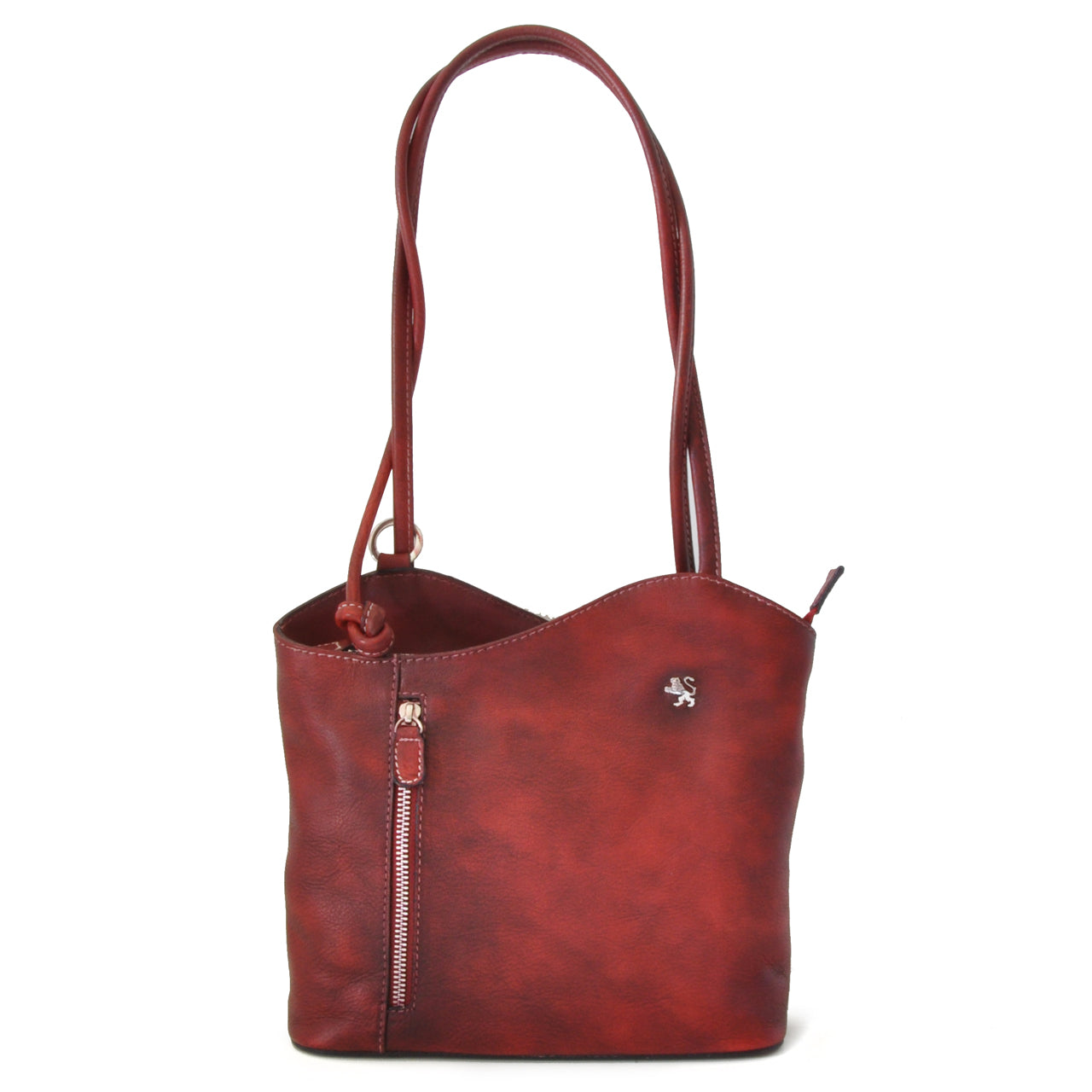 Pratesi Shoulder Bag Consuma Small in genuine leather B465/P - Chianti - SZN