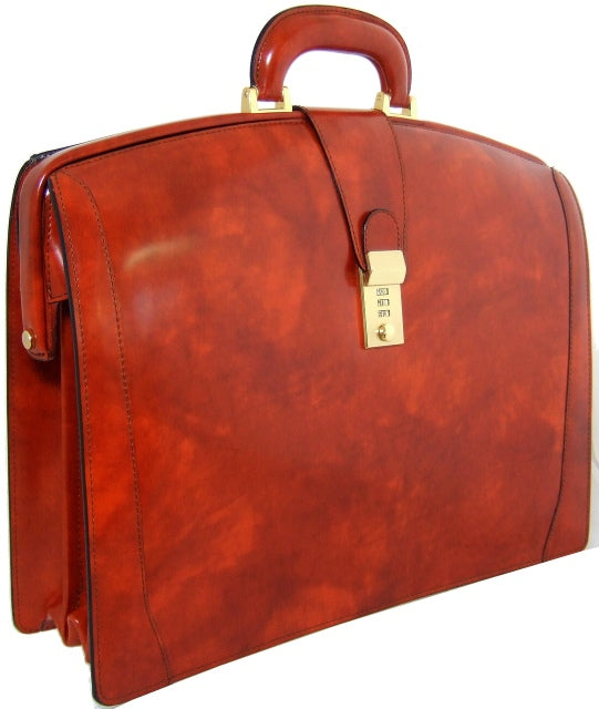 Pratesi Brunelleschi Briefcase in genuine leather - Brunelleschi Brown