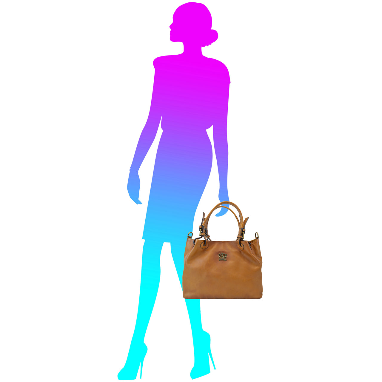 Pratesi Collodi Small Woman Bag B168/34 Full Grain Leather - LQE2