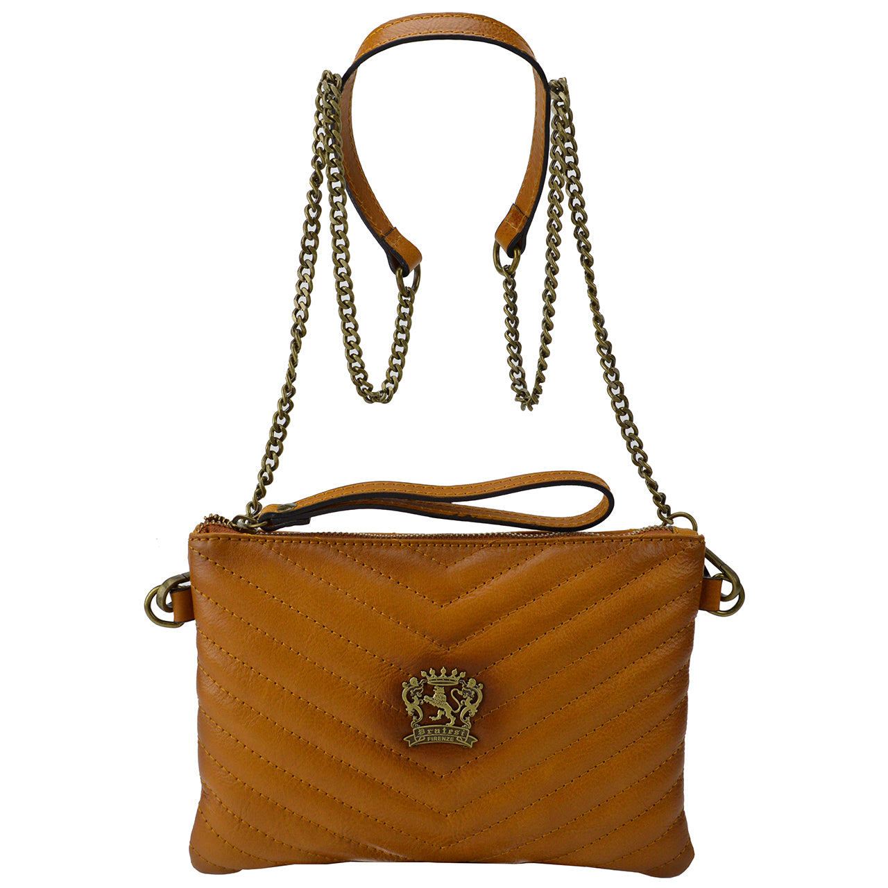 Sac Femme Pratesi Rufina B253/23 en cuir de vache - Bruce Cognac