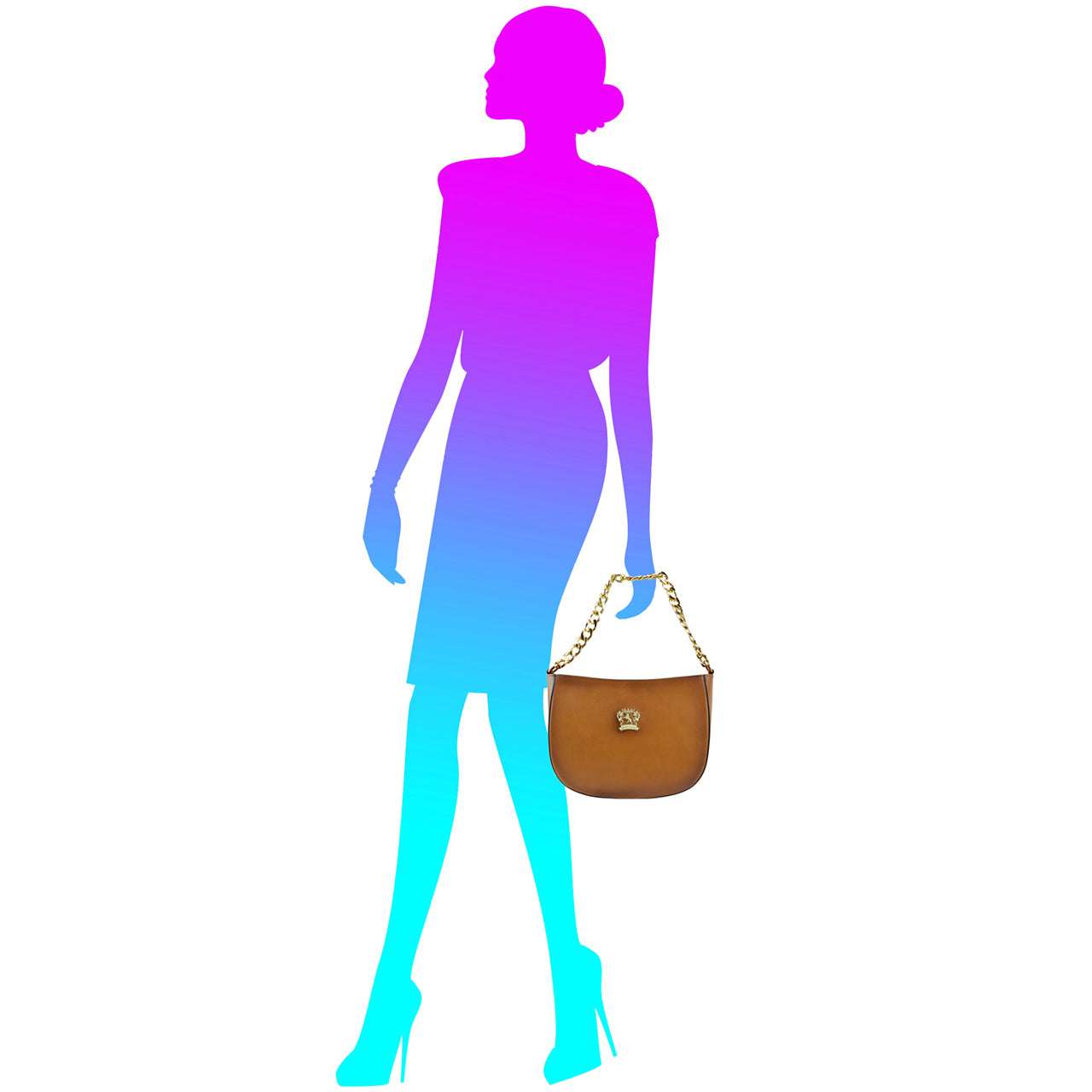 Pratesi Rimaggio Italian Ladies Bag in vegetable tanned Italian leather - Brown