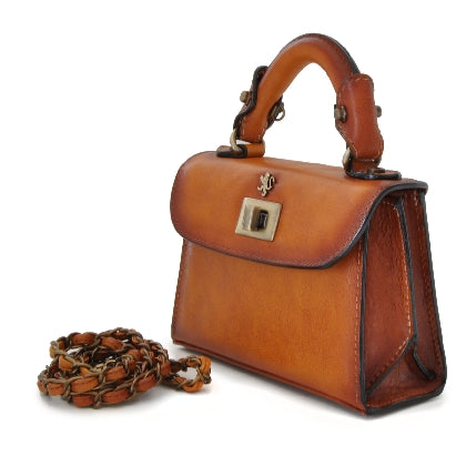 Pratesi Lucignano Small Handbag in genuine leather - Cherry - SZN