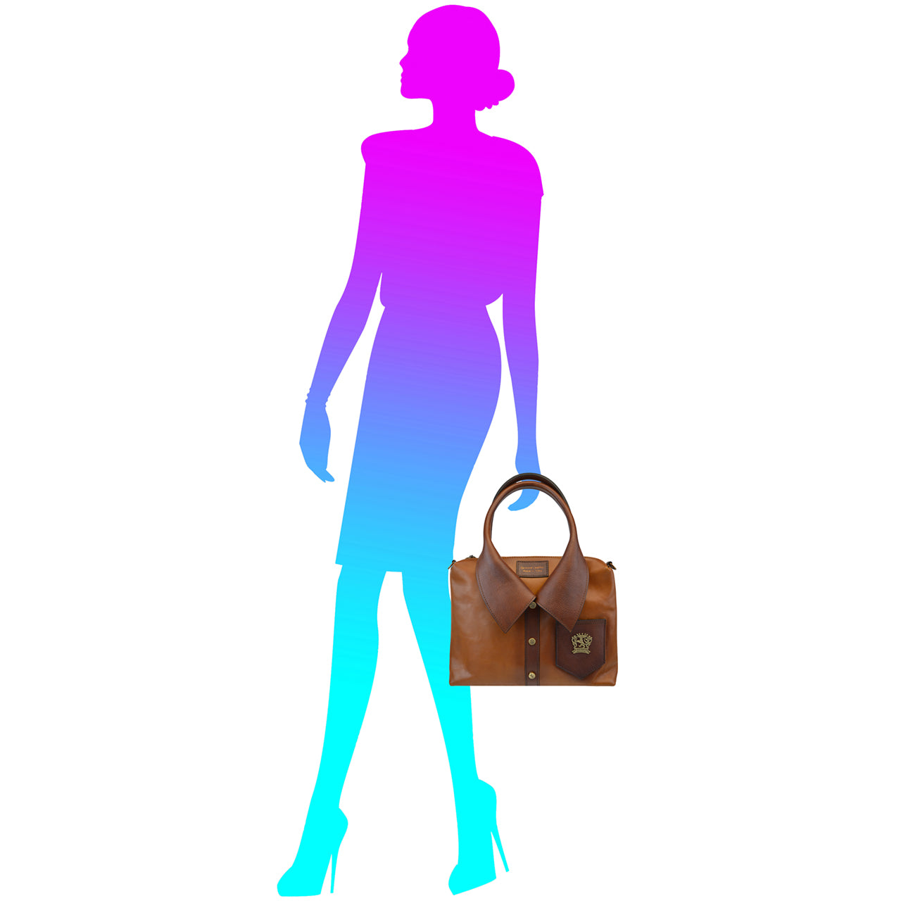 Pratesi Camicia Handbag in Vegetable-Dyed Italian Leather - Cognac
