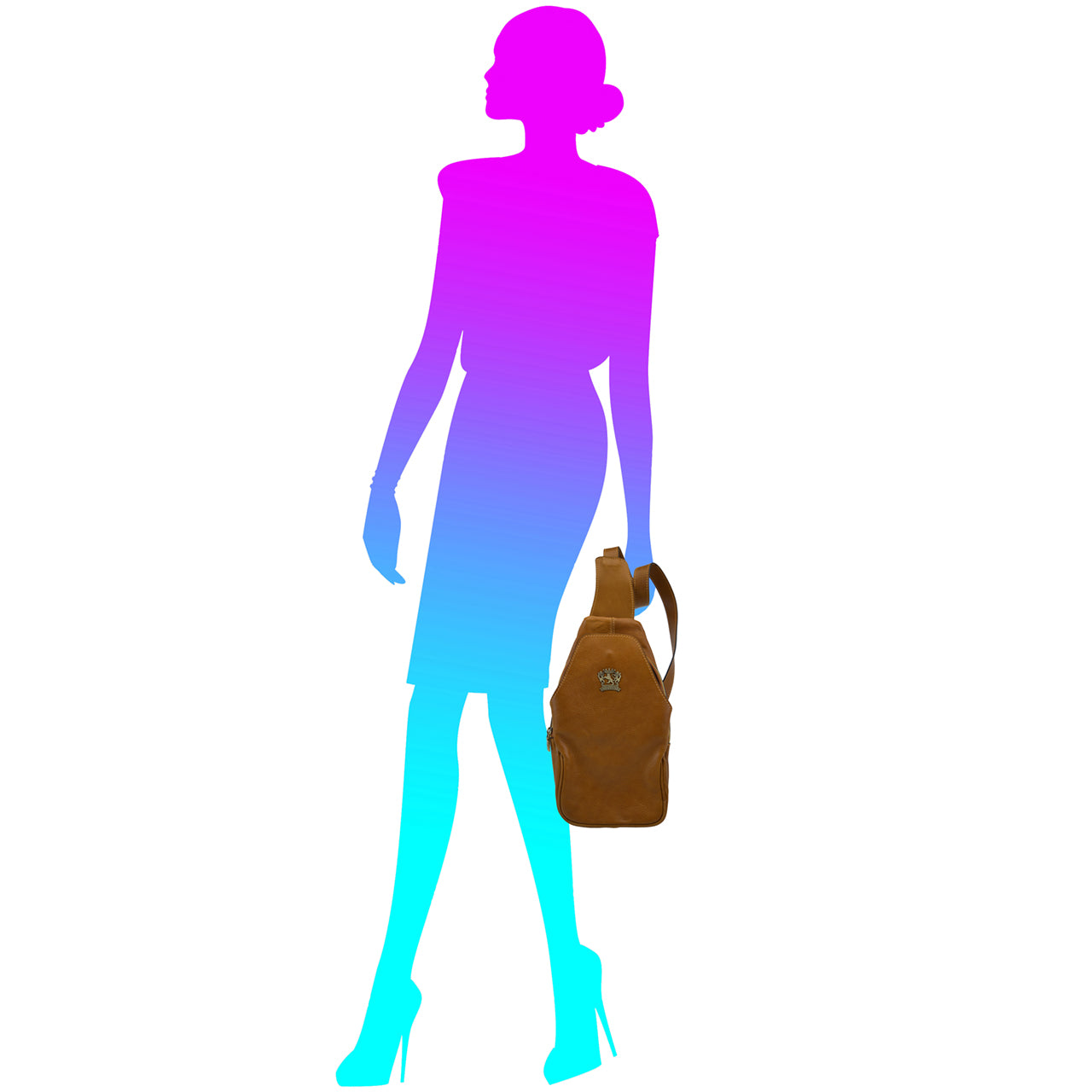 Pratesi Backpack San Quirico d'Orcia in Italian Vegetable Dyed Leather - Sky Blue