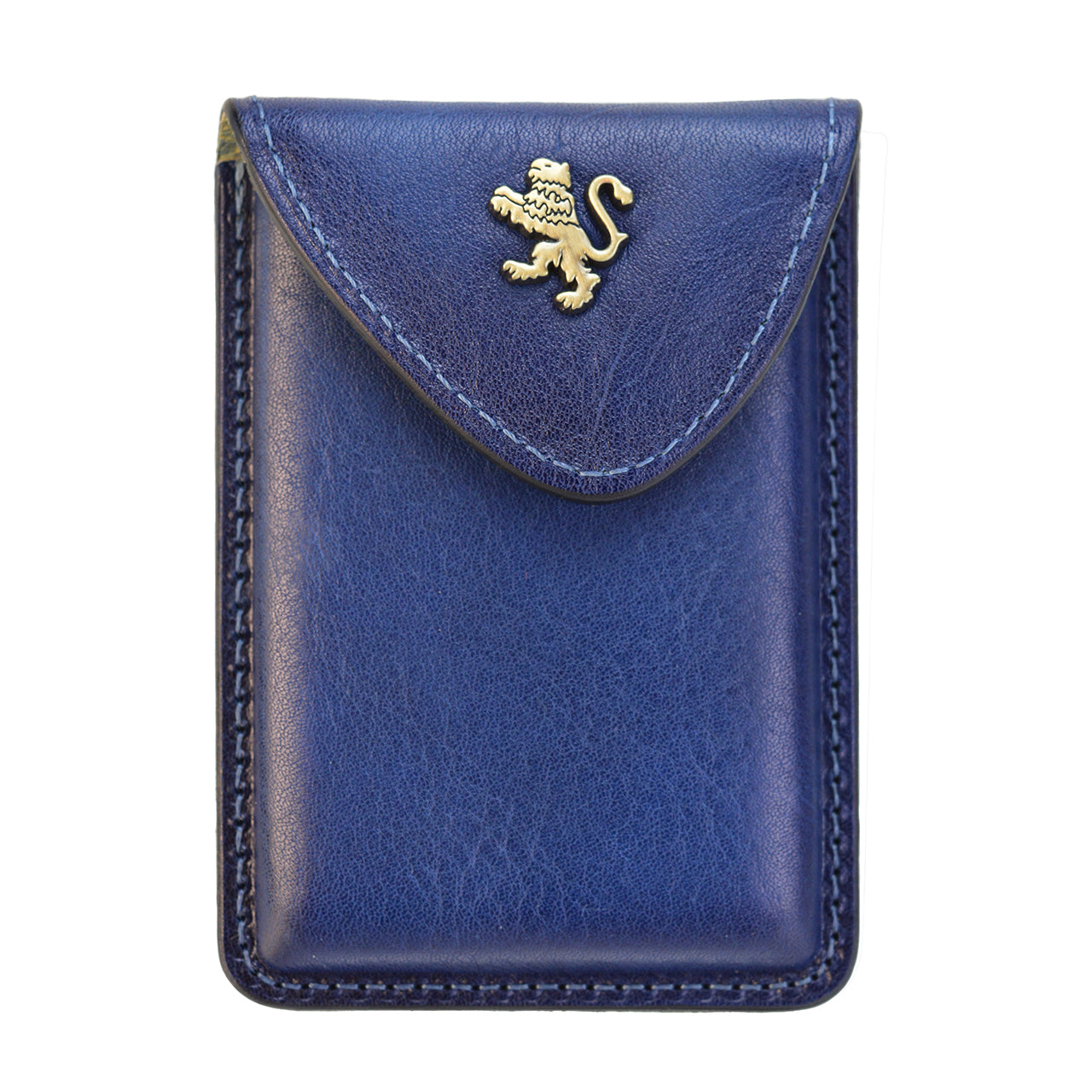 Pratesi Cardholder B061 in genuine leather - Electric Blue - SZN