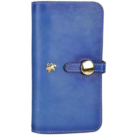 Pratesi Ellera Clutch in Vegetable Dyed Italian Leather - Electric Blue