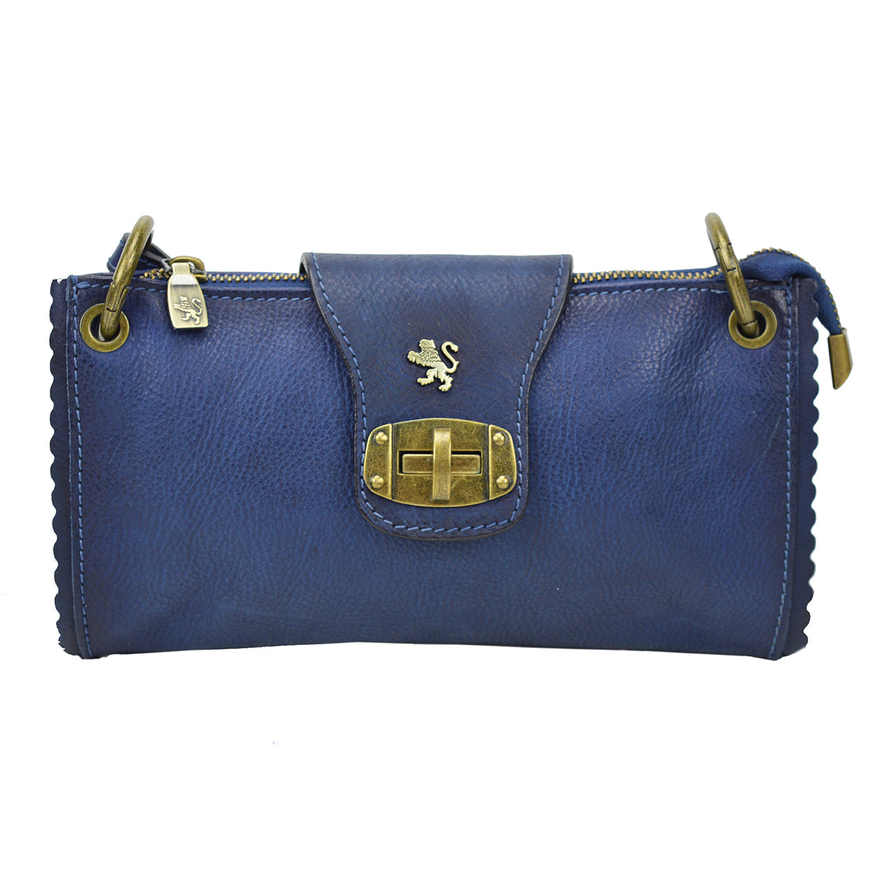 Bolso Mujer Pratesi Pontremoli B336 en cuero de vaca - Bruce Azul