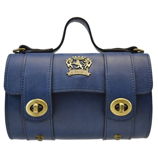 Pratesi SanBernardo Women's Cluth in Vegetable-Dyed Italian Leather - Blue