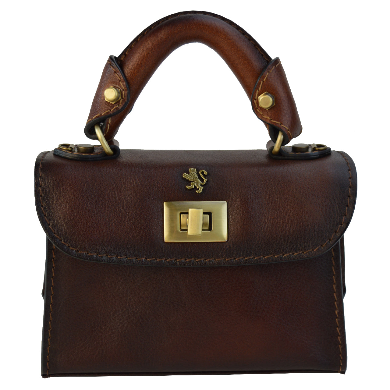 Pratesi Lucignano Small Handbag in genuine leather - Coffee - SZN