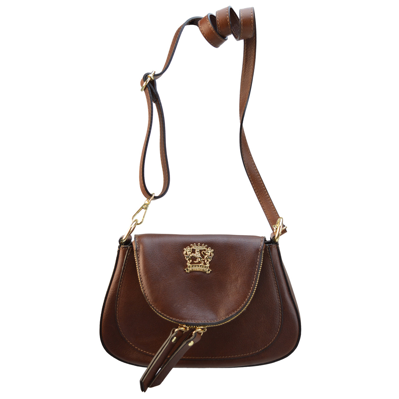 Sac Pratesi Matassino Gran Gala en cuir italien véritable teint aux végétaux - Cerise