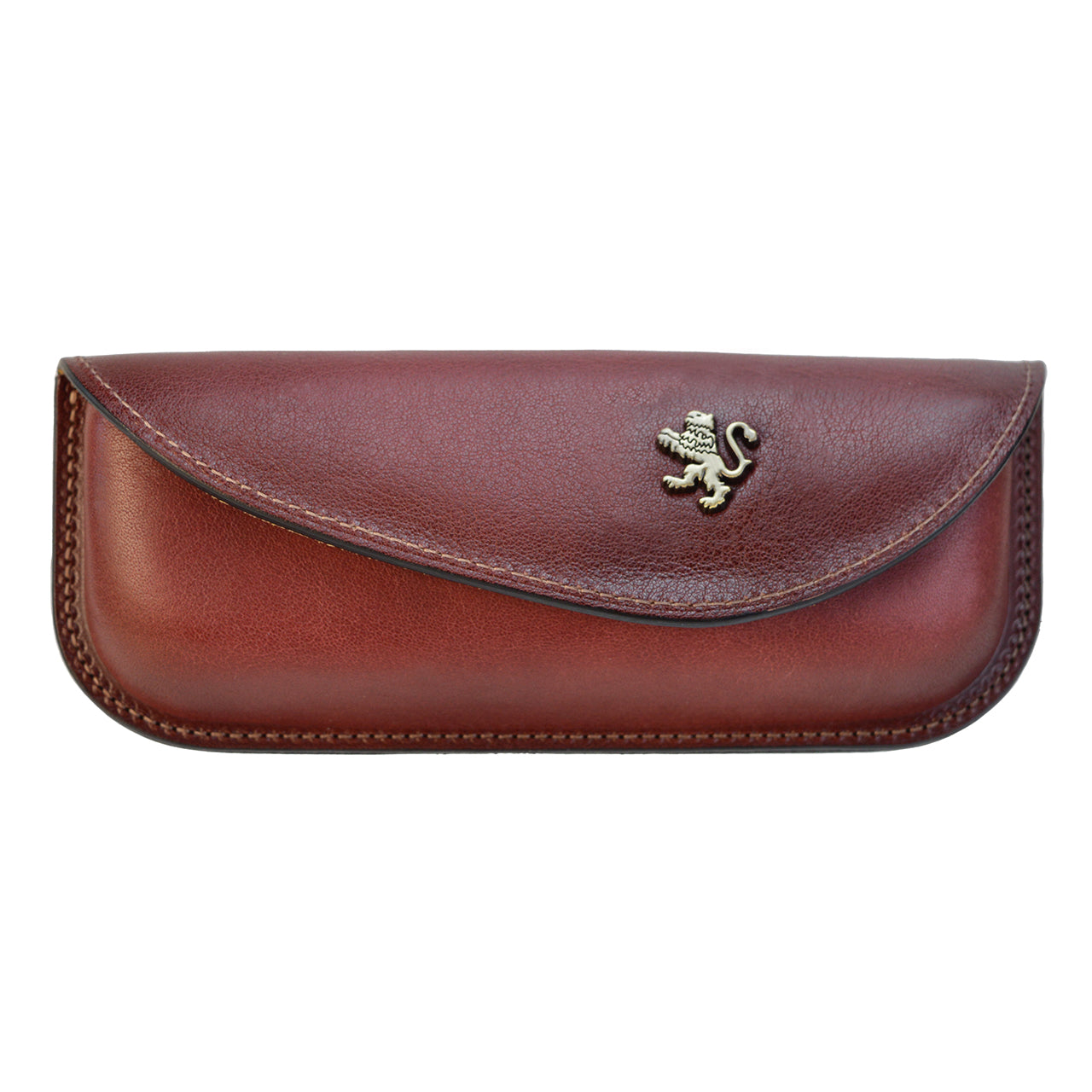 Pratesi Eyeglass Case in genuine leather B062 - Chianti - SZN