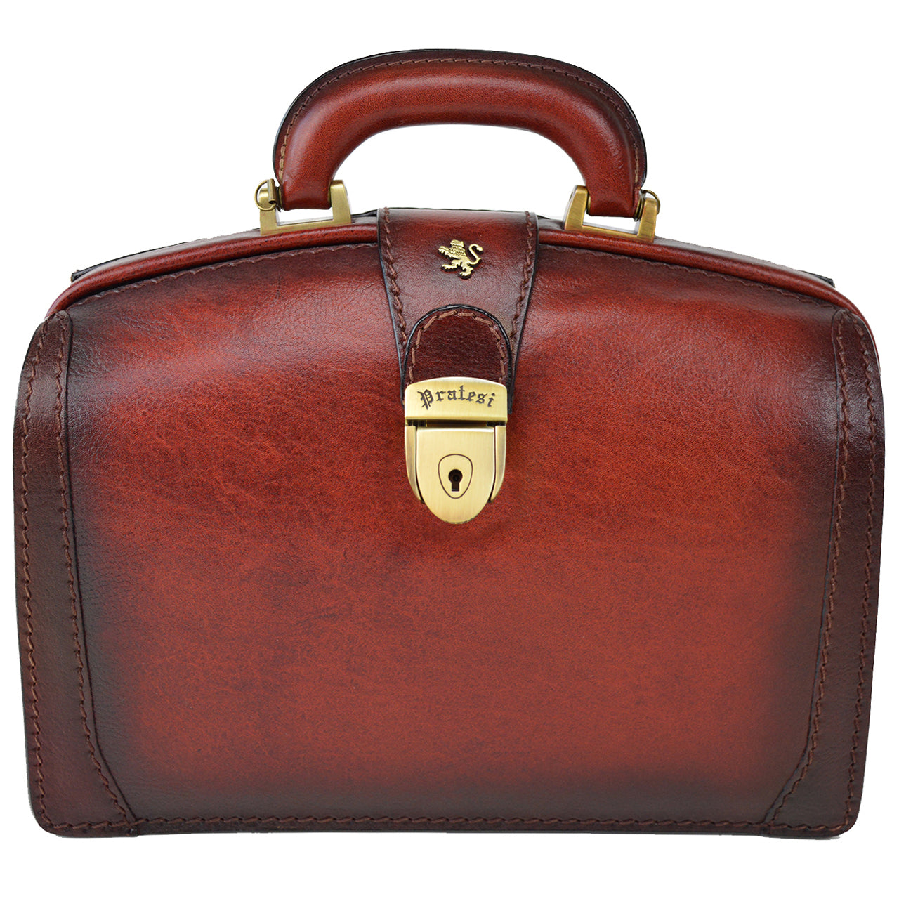 Pratesi Handbag Miss Brunelleschi in Vegetable Tanned Italian Leather - Chianti