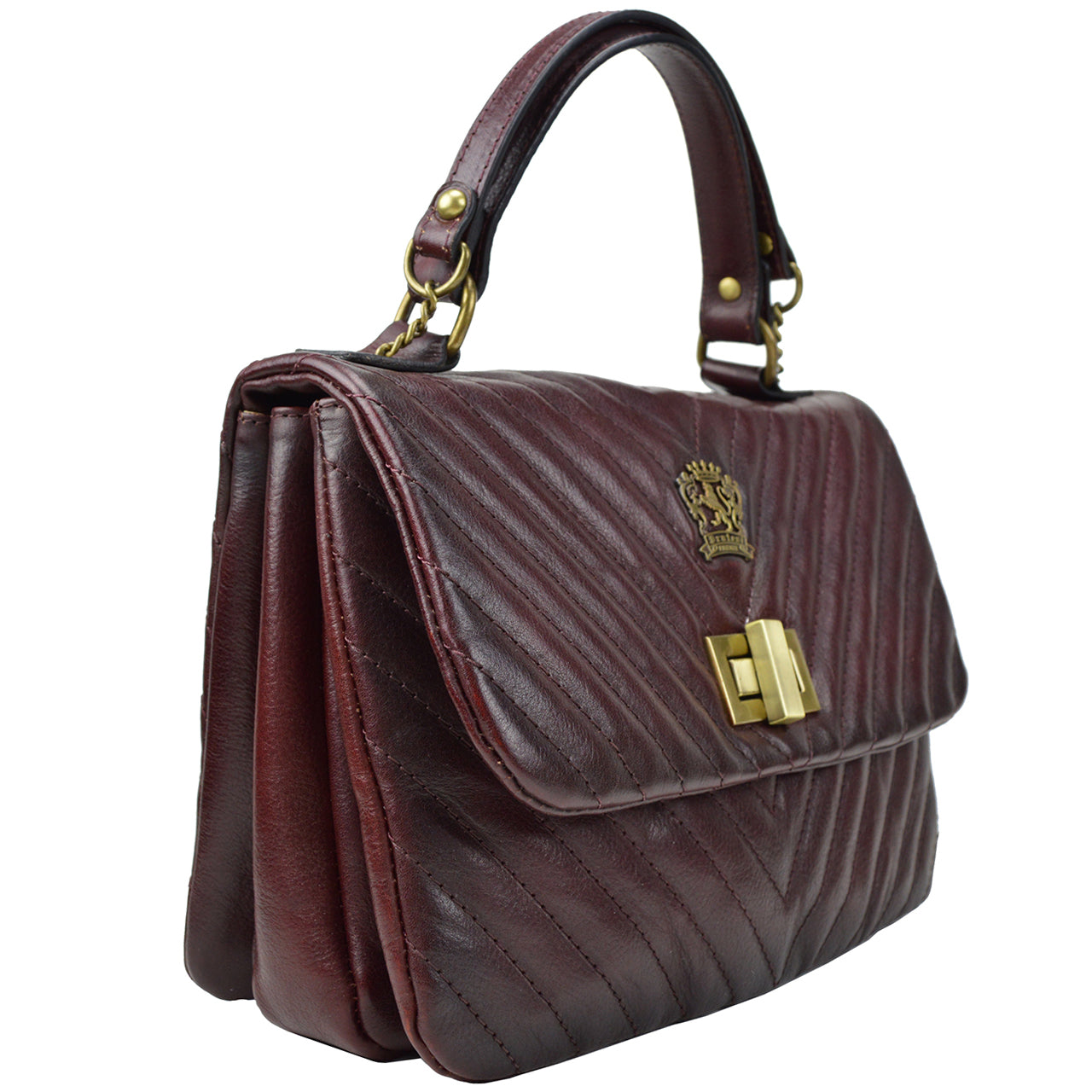 Bolso Lady Pratesi Pian di Melosa B310/V en piel de vaca - Bruce Coffee