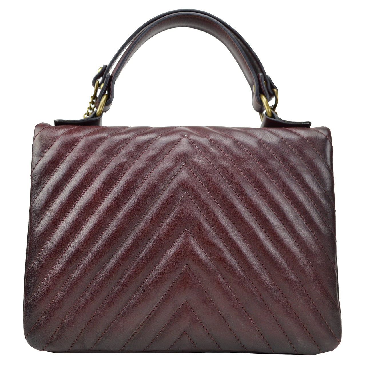 Bolso Lady Pratesi Pian di Melosa B310/V en piel de vaca - Bruce Coffee