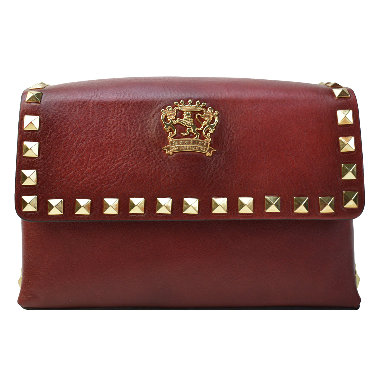 Pratesi Riccione Clutch in genuine Italian vegetable-dyed leather - Chianti