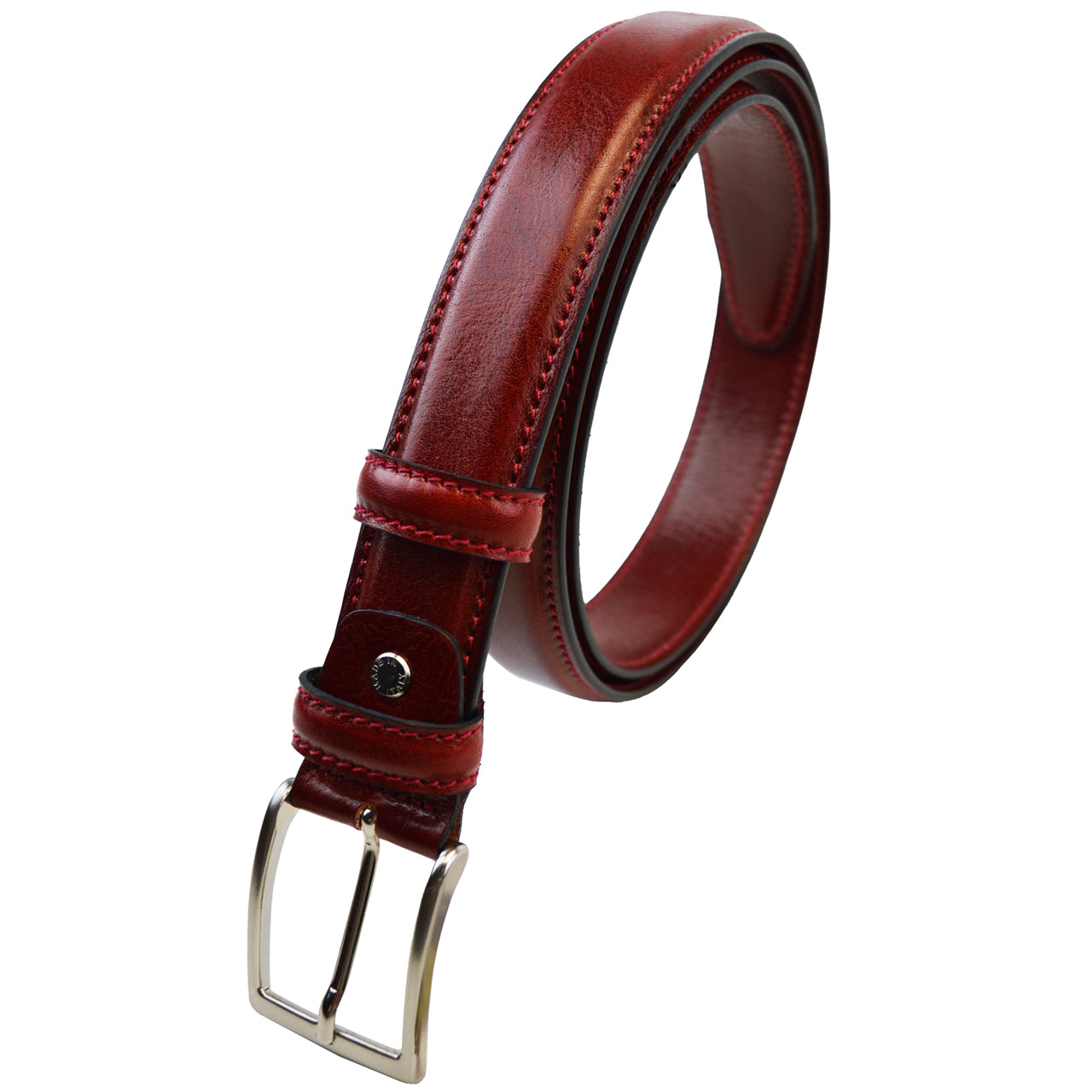 Pratesi Ezio Belt in Vegetable-Dyed Italian Leather - Cognac