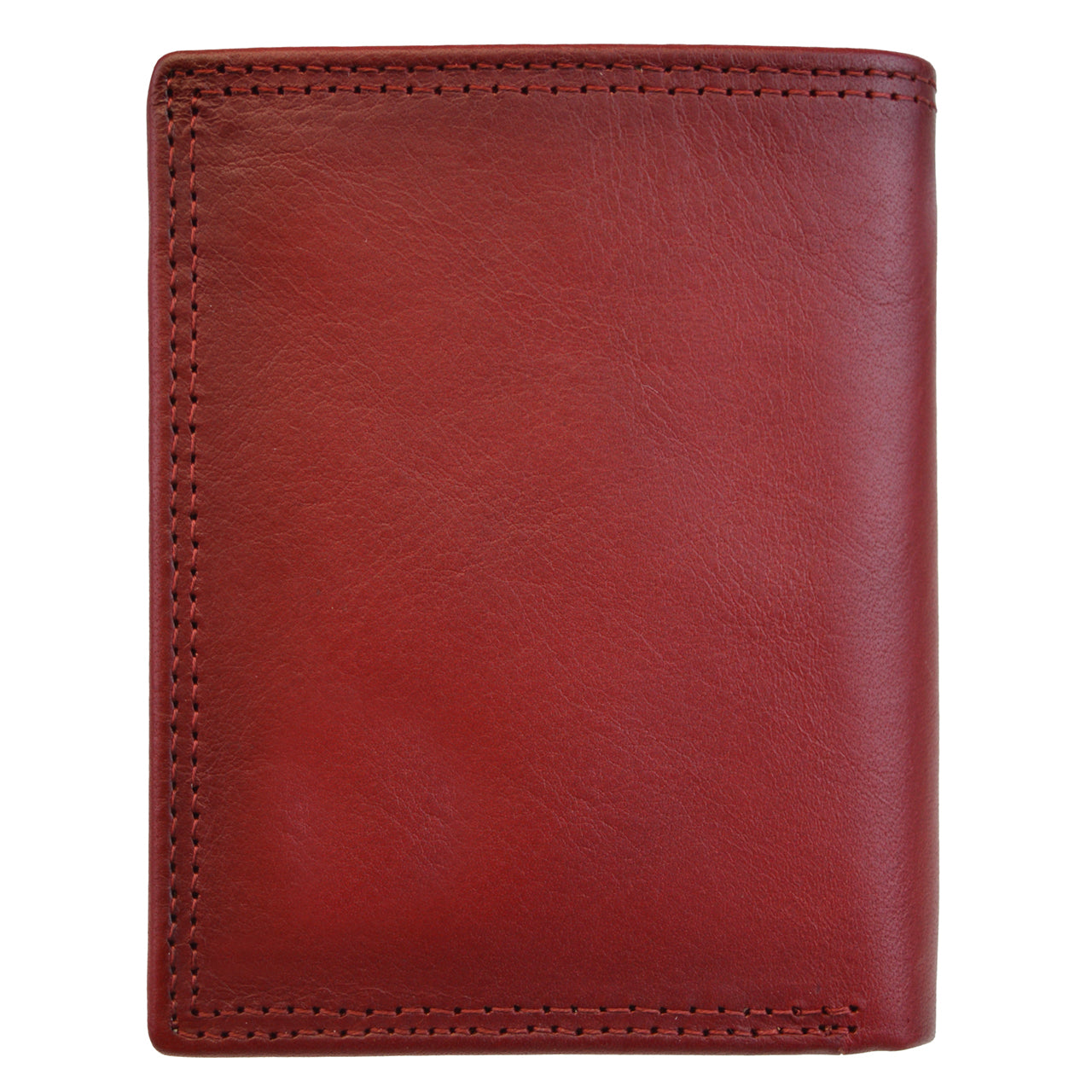 Carteira masculina Pratesi Porta Romana em couro curtido vegetal - Cereja