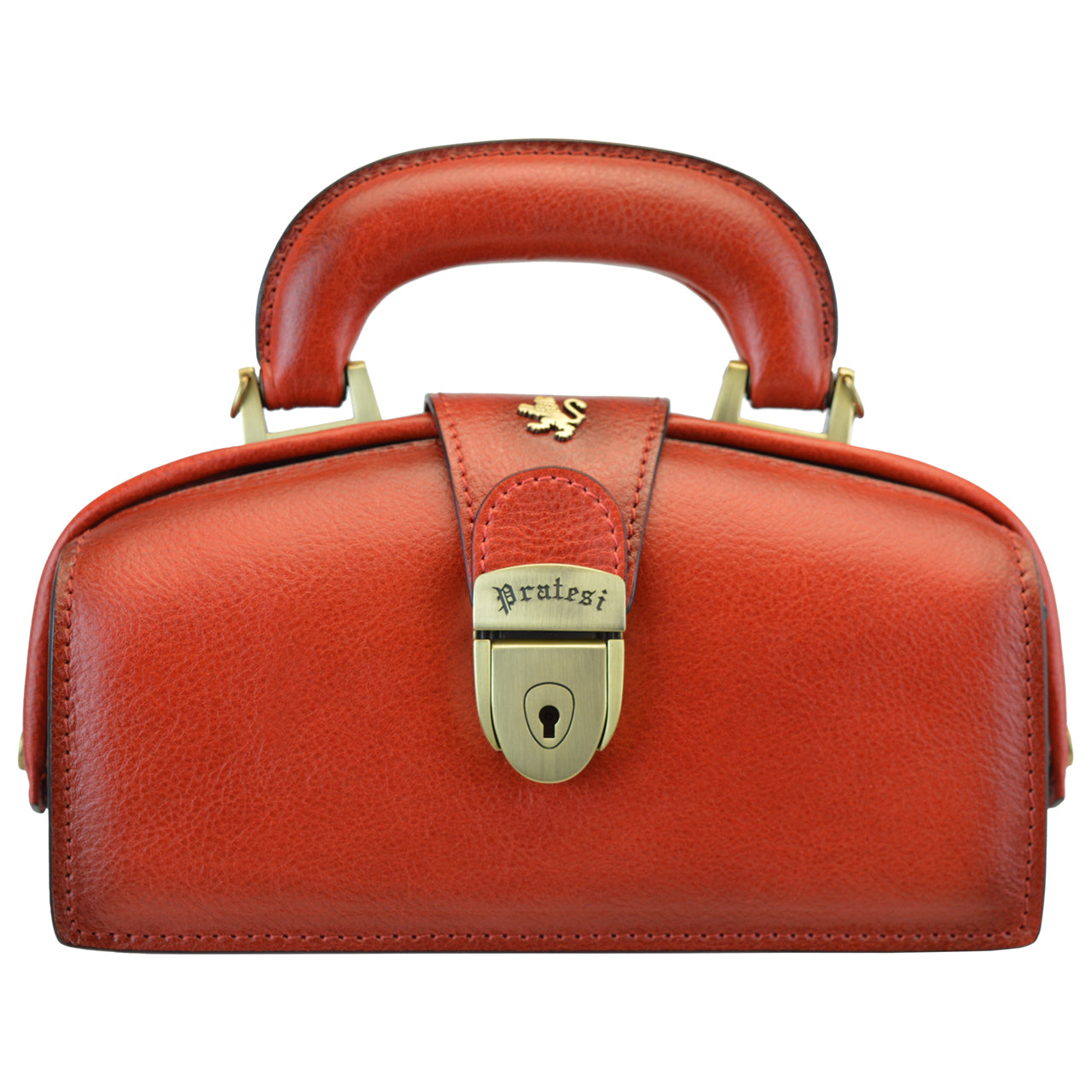 Pratesi Lady Brunelleschi B120/M in genuine leather - genuine Italian Cherry - LQE