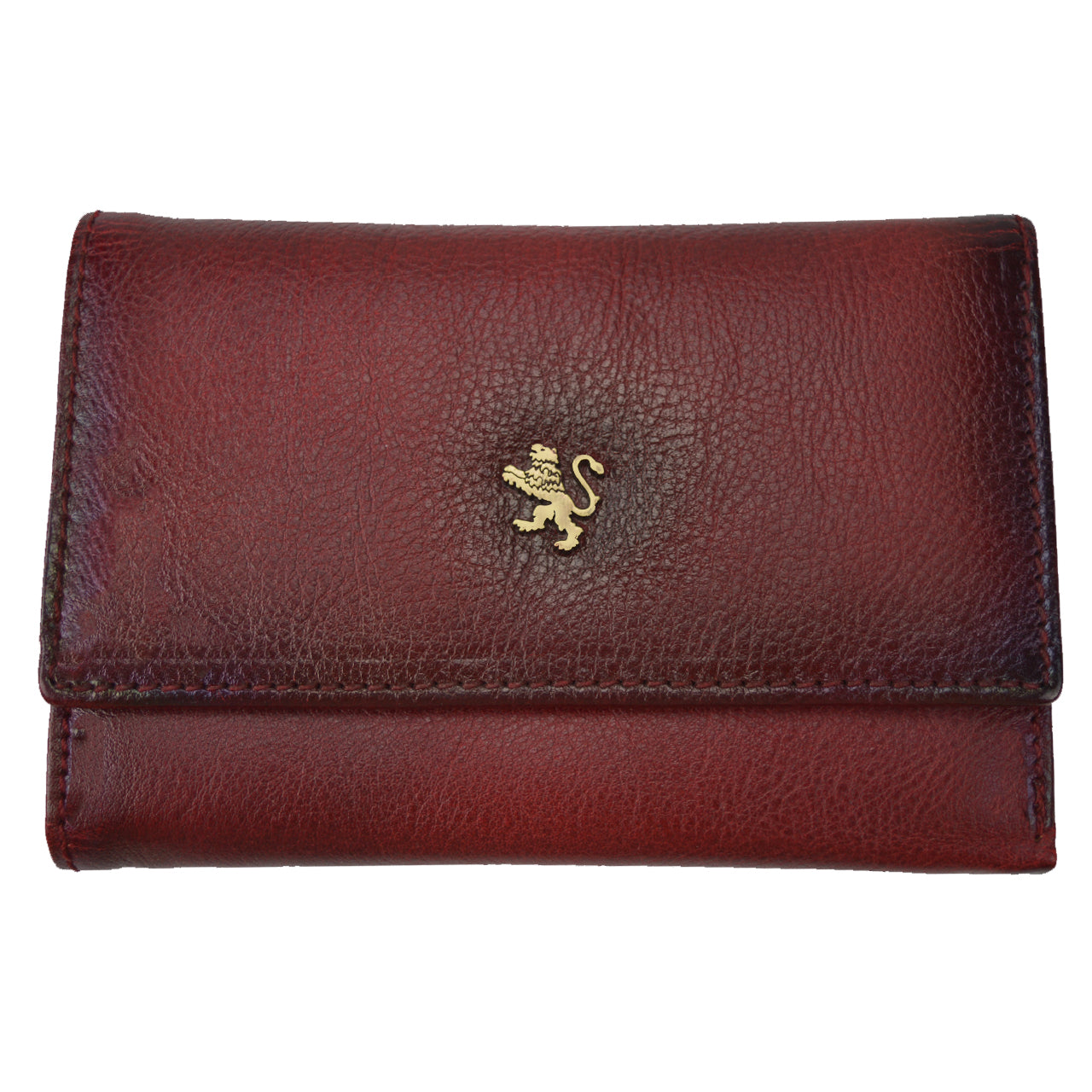Pratesi Museo San Marco Women's Leather Wallet - Vegetable-Dyed Italian Leather - Cherry