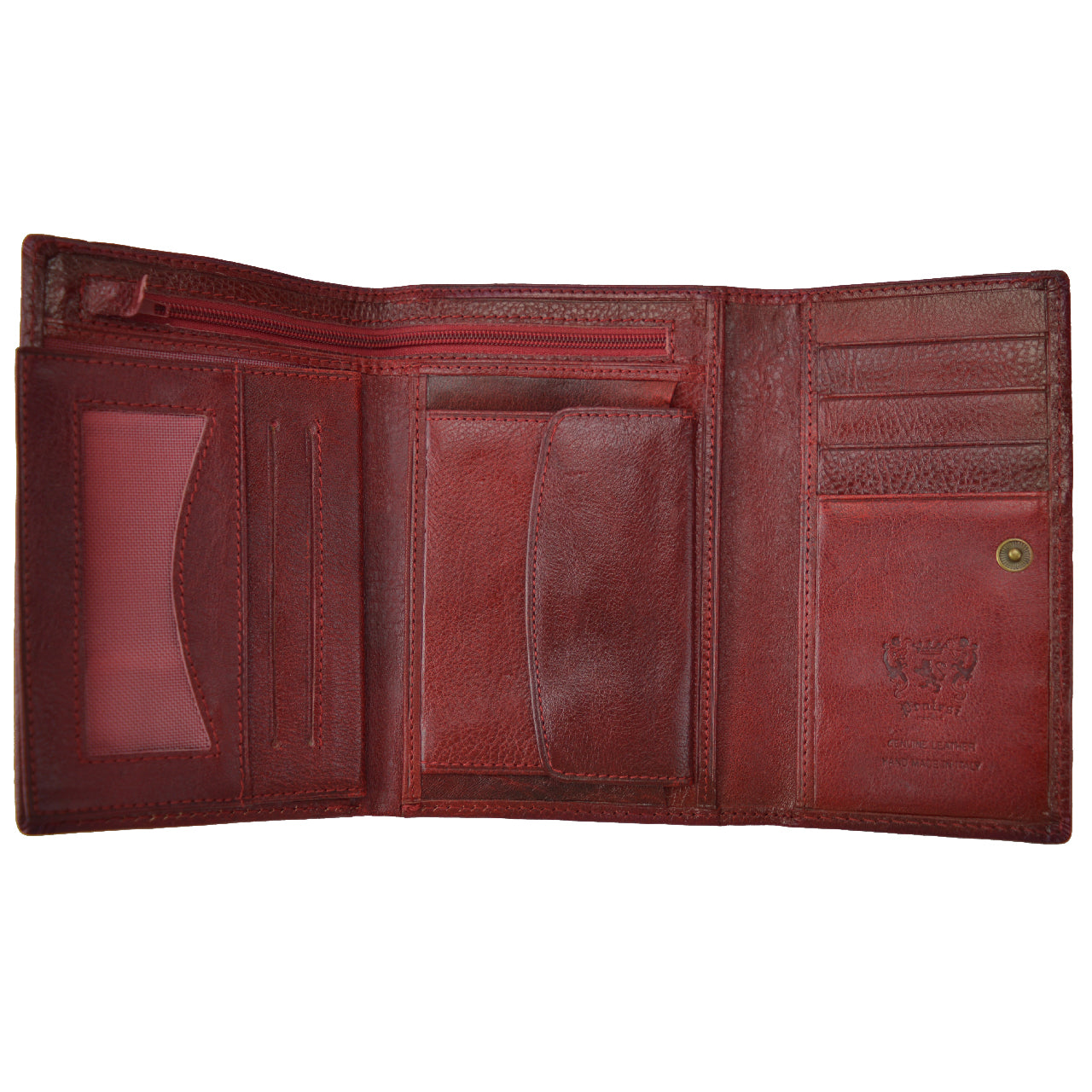 Pratesi Museo San Marco Women's Leather Wallet - Vegetable-Dyed Italian Leather - Brown