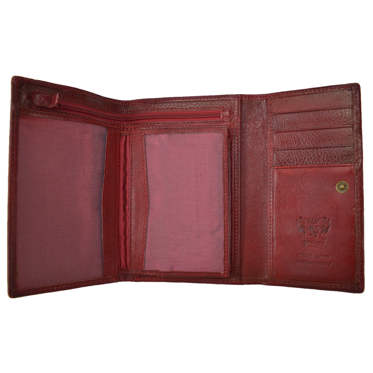 Pratesi Museo San Marco Women's Leather Wallet - Vegetable-Dyed Italian Leather - Brown