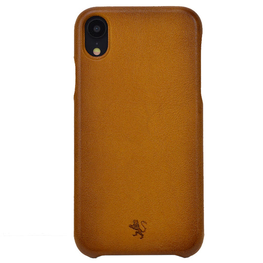 Funda Pratesi iPhone XS B077 Tamaño Perfecto - Coñac