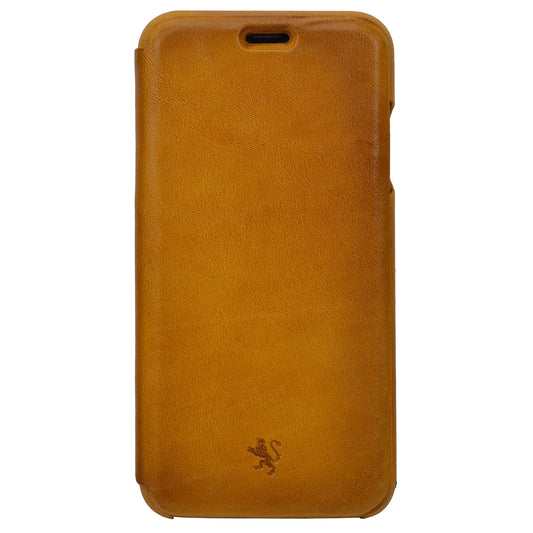 Funda Pratesi iPhone XS B078 Tamaño Perfecto - Coñac