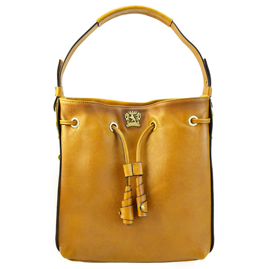 Pratesi Viareggio B251 Woman Bag in cow leather - Bruce Cognac - LQE2