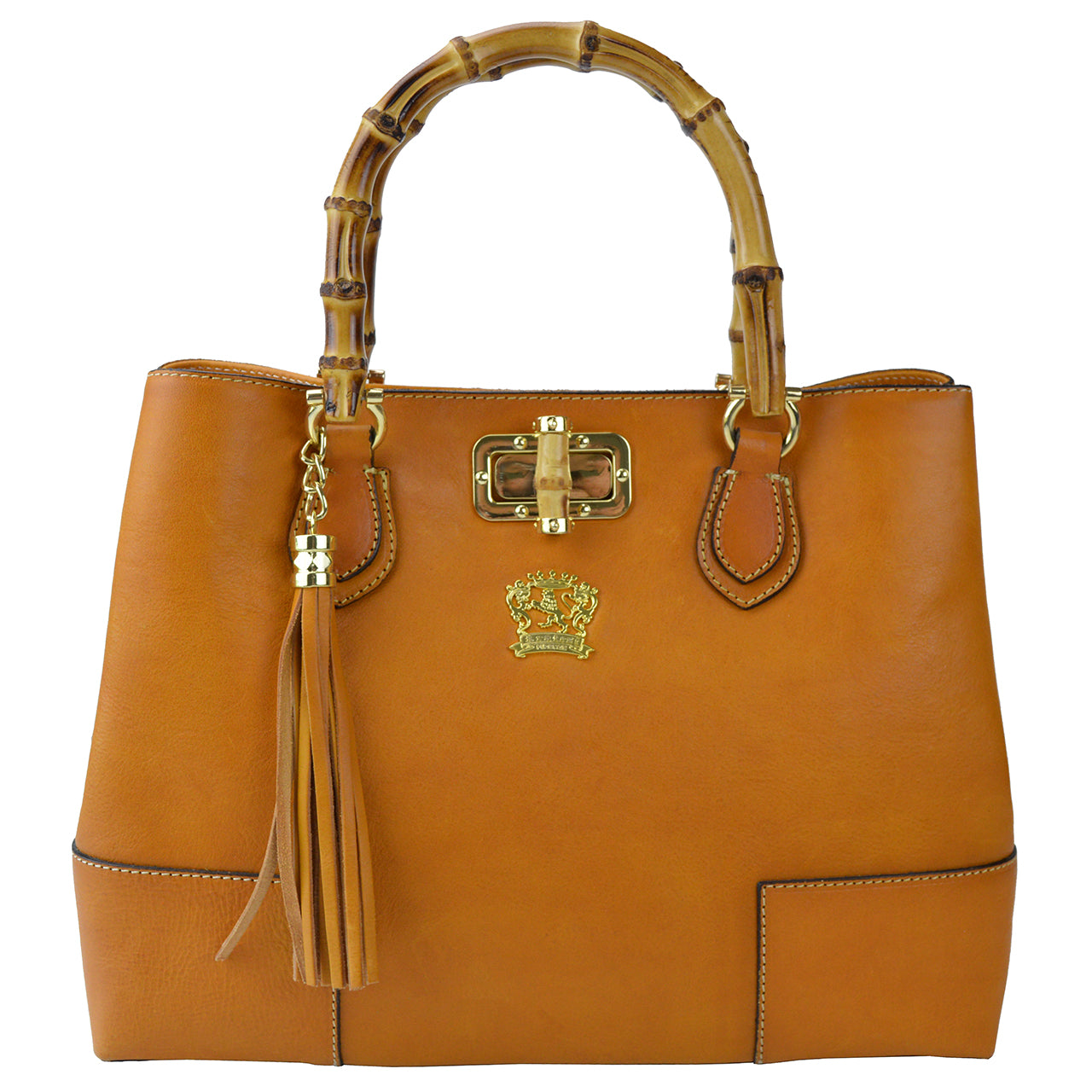 Bolso Bandolera Pratesi Sarteano en cuero de vaca - Bruce Cognac