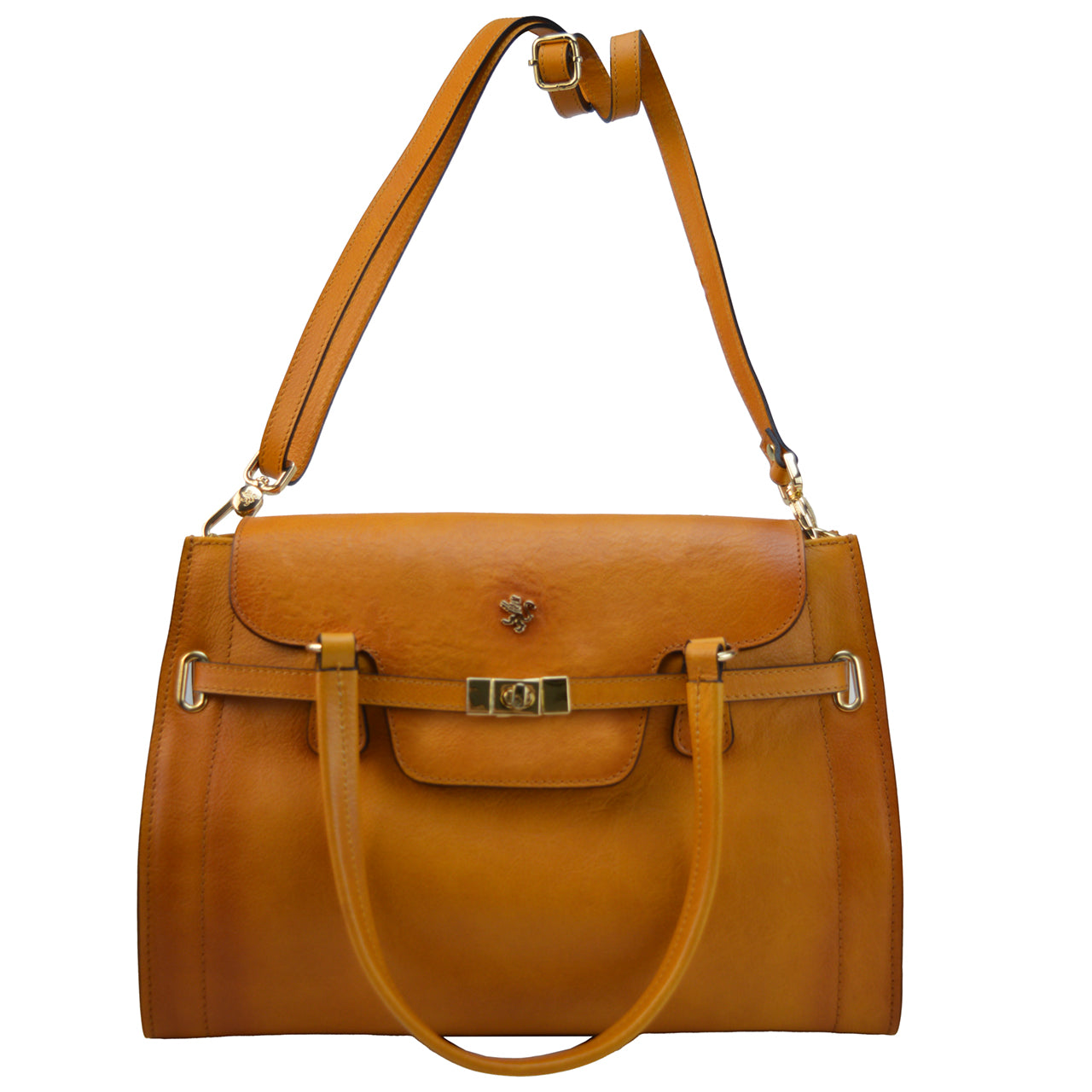 Pratesi Baratti Handbag B305 in Genuine Leather - Bruce Sky Blue - LQE2