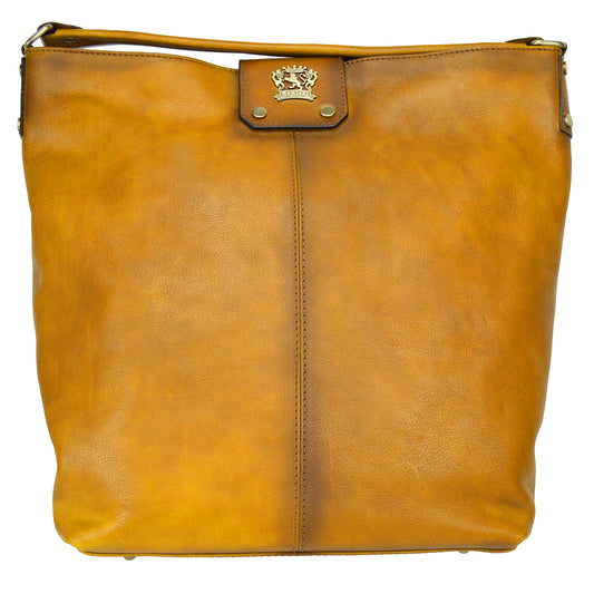 Pratesi Sant'Ellero B354 Shoulder Bag in genuine leather - Sant'Ellero B354 Cognac - LQE