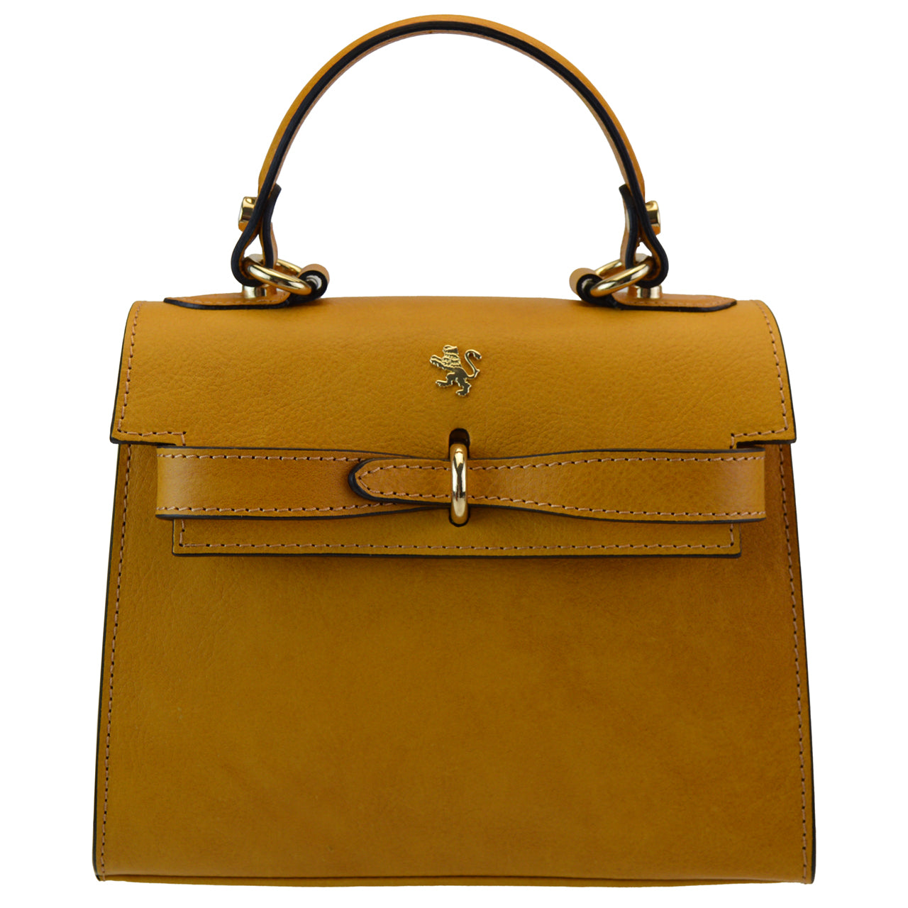 Bolso Pratesi Fondoli en piel italiana teñida vegetal - Coñac