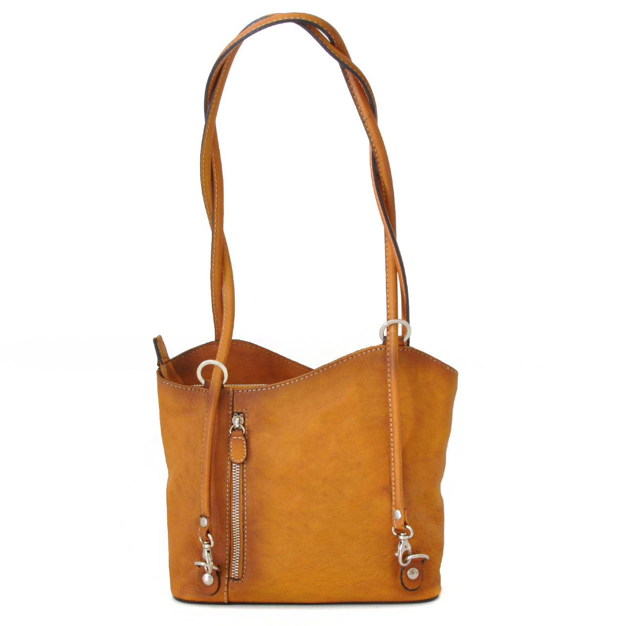 Pratesi Shoulder Bag Consuma Small in genuine leather B465/P - Orange - SZN