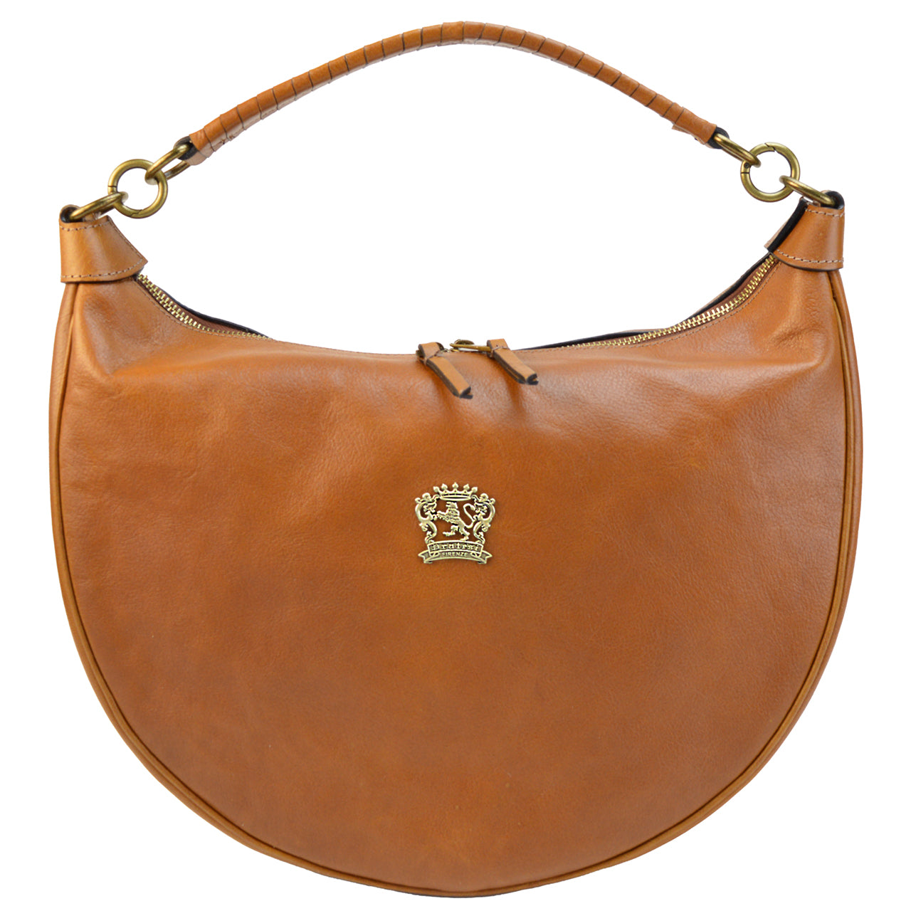 Pratesi Mezzaluna Big Woman Bag - Cognac