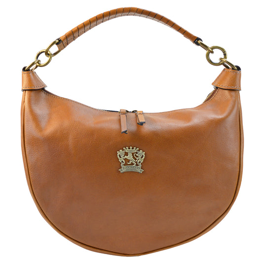 Pratesi Mezzaluna Small Woman Bag B538/P - Bruce Cognac