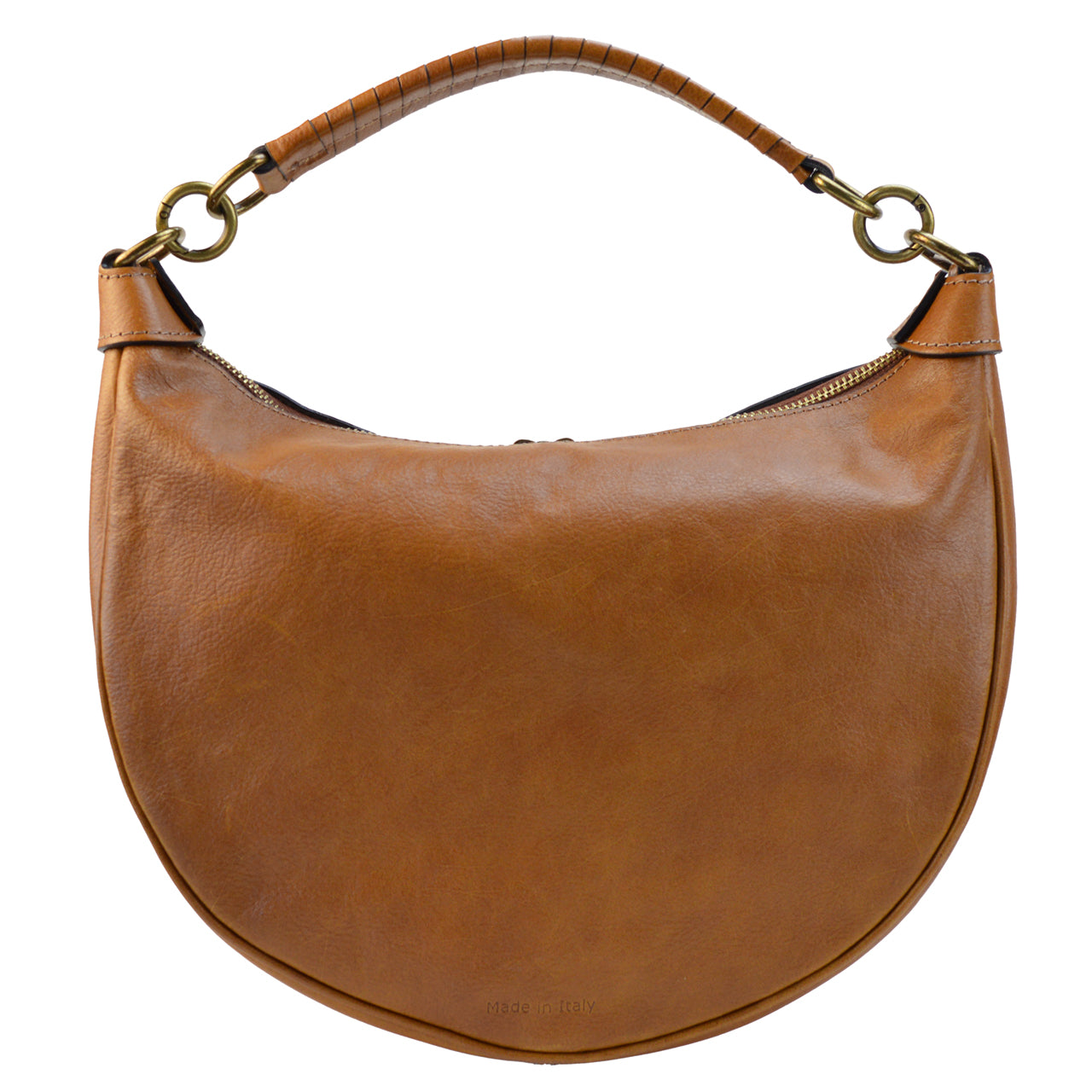 Pratesi Mezzaluna Small Woman Bag B538/P - Bruce Cognac