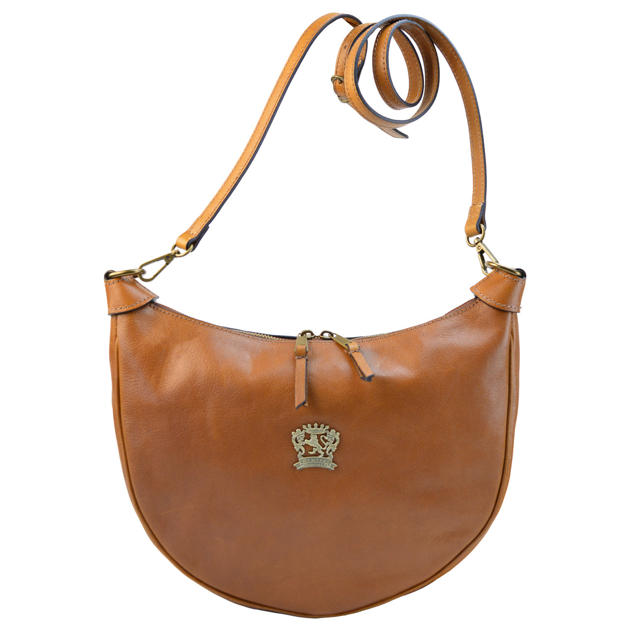 Pratesi Mezzaluna Small Woman Bag B538/P - Bruce Cognac