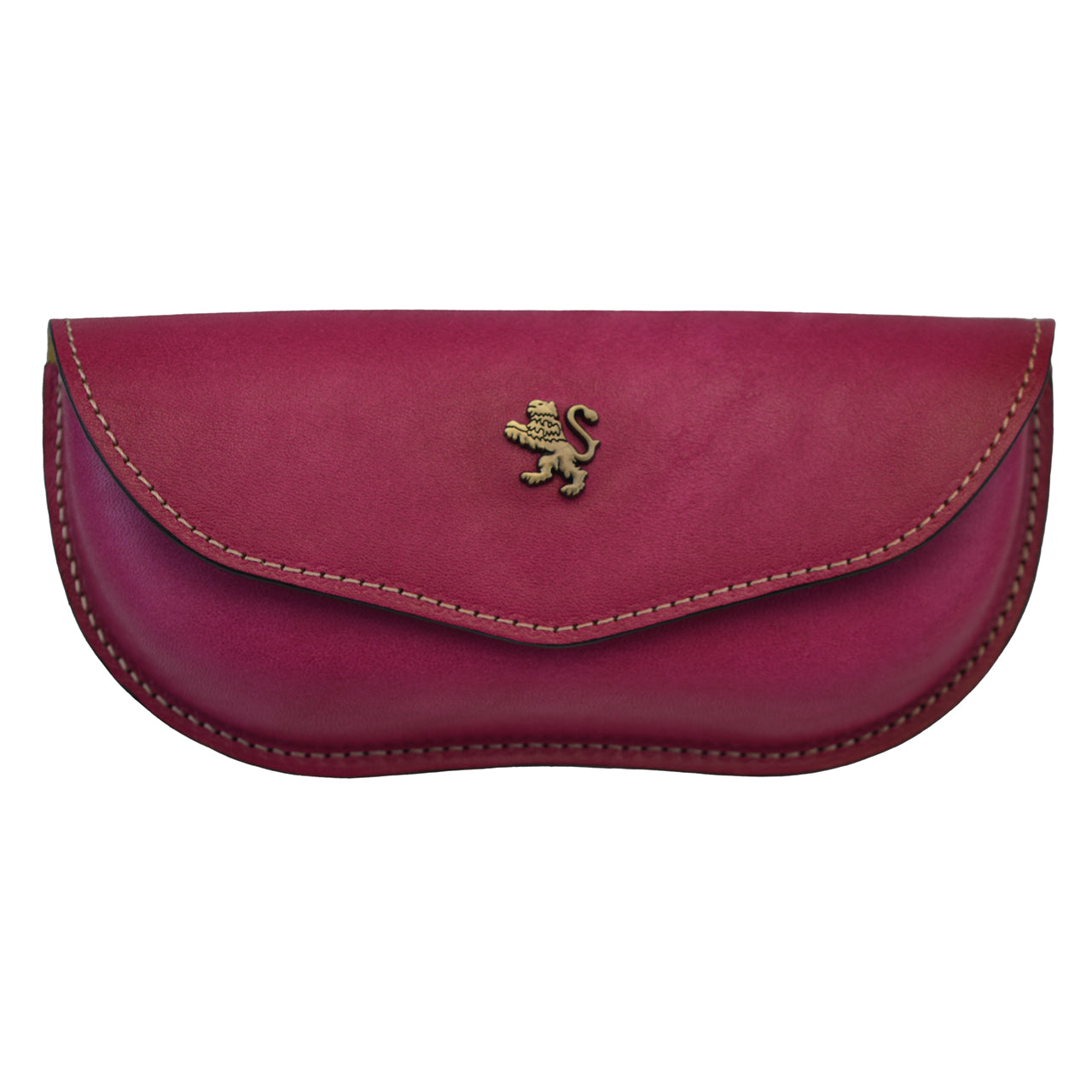Pratesi Eyeglass Case in Italian Vegetable-Dyed Leather - Fuchsia