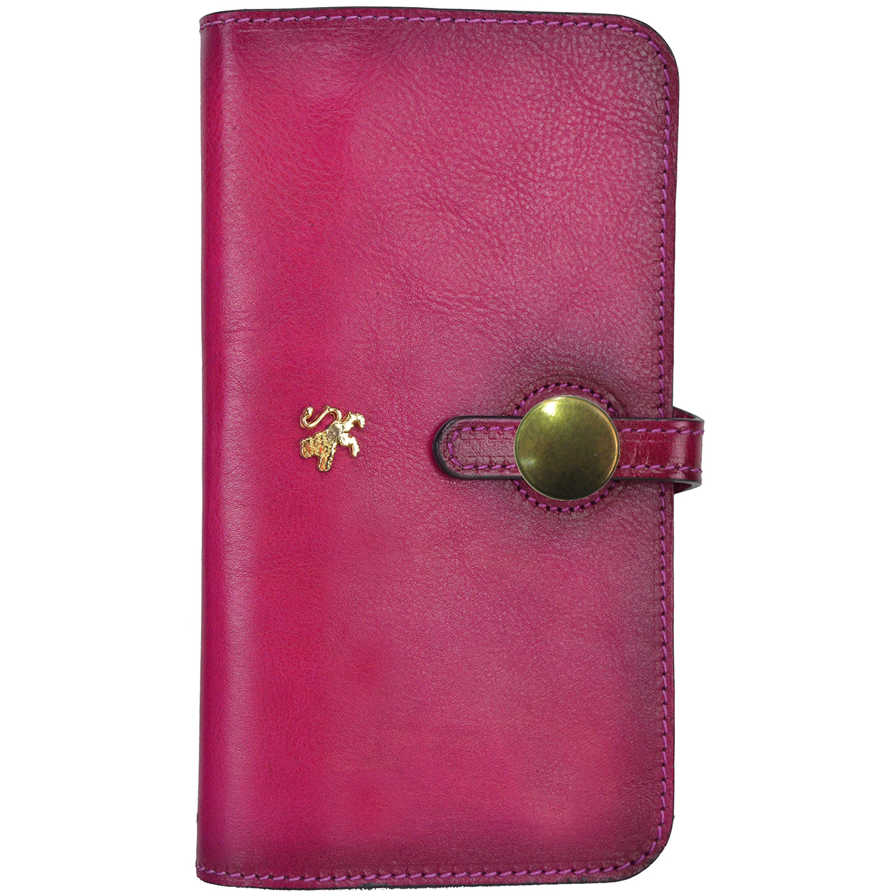 Clutch Pratesi Ellera en piel italiana teñida con vegetales - Fucsia