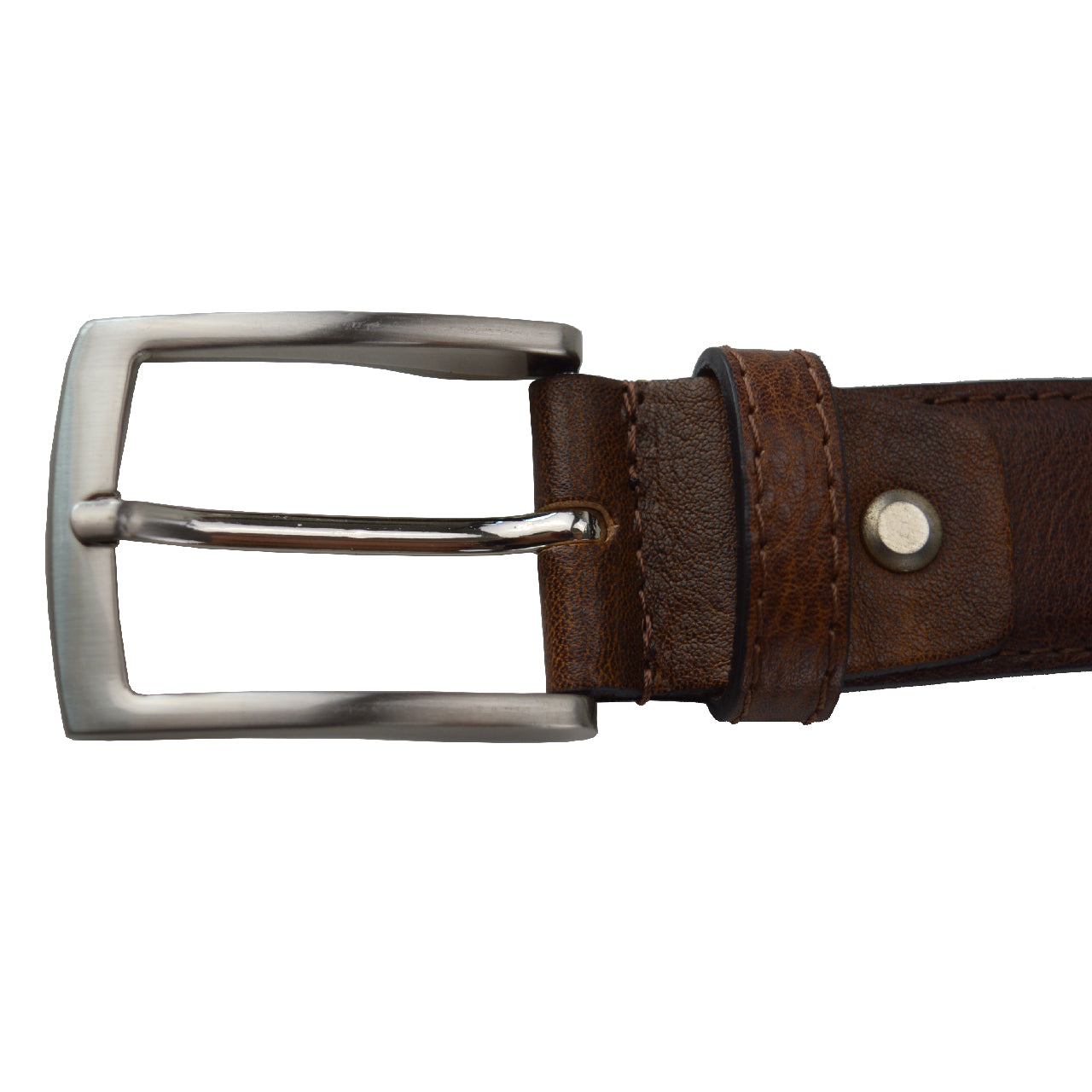 Pratesi Belt B003 in  Vegetable-Dyed Leather - Brown