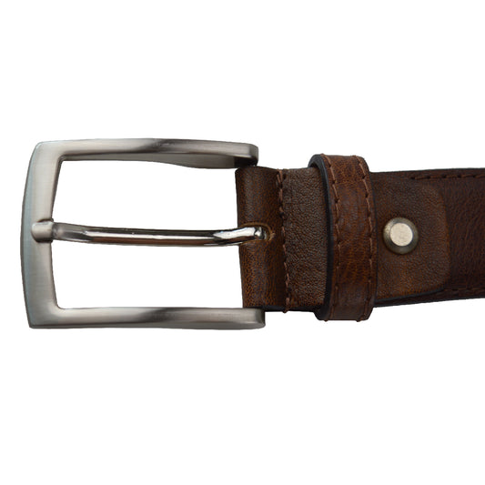 Pratesi Belt B003 in  Vegetable-Dyed Leather - Brown