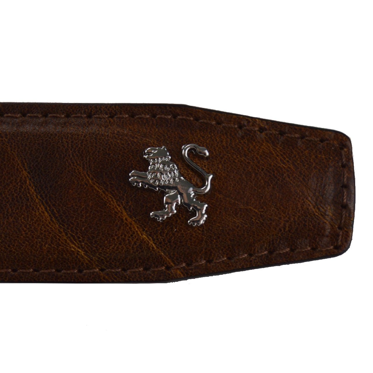 Pratesi Belt B003 in  Vegetable-Dyed Leather - Brown